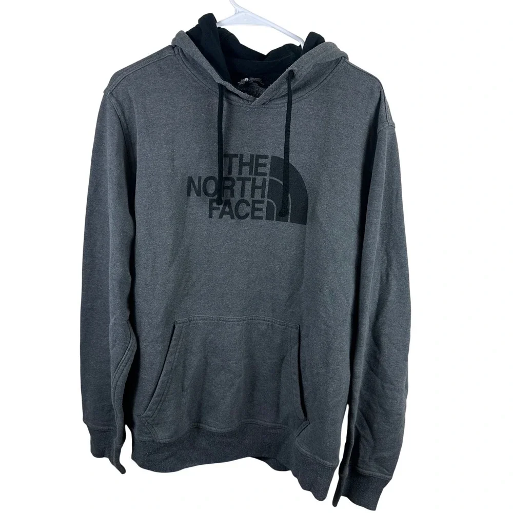 The North Face Hoodie Mens Large Grey‎ Lot of 2 Pullover Outdoor Sweatshirts